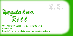 magdolna rill business card